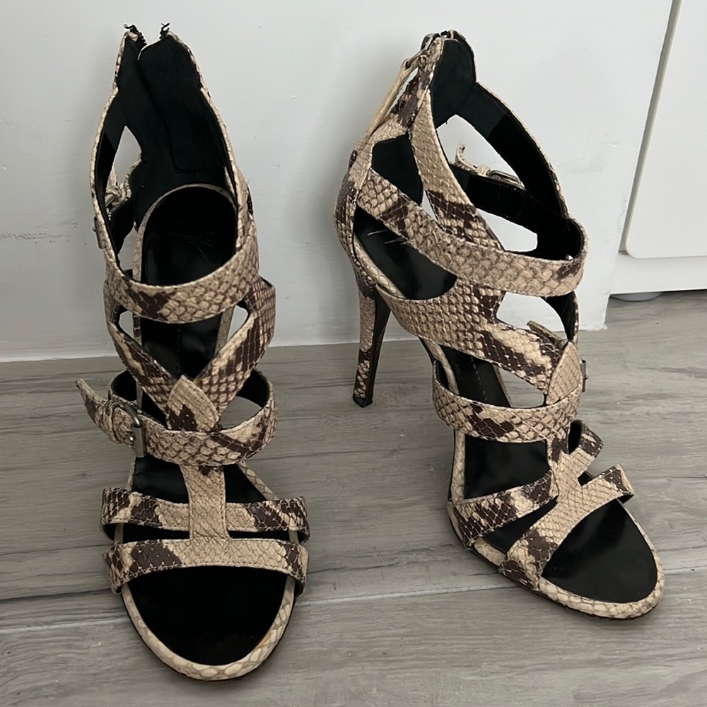 Snake Print Heels